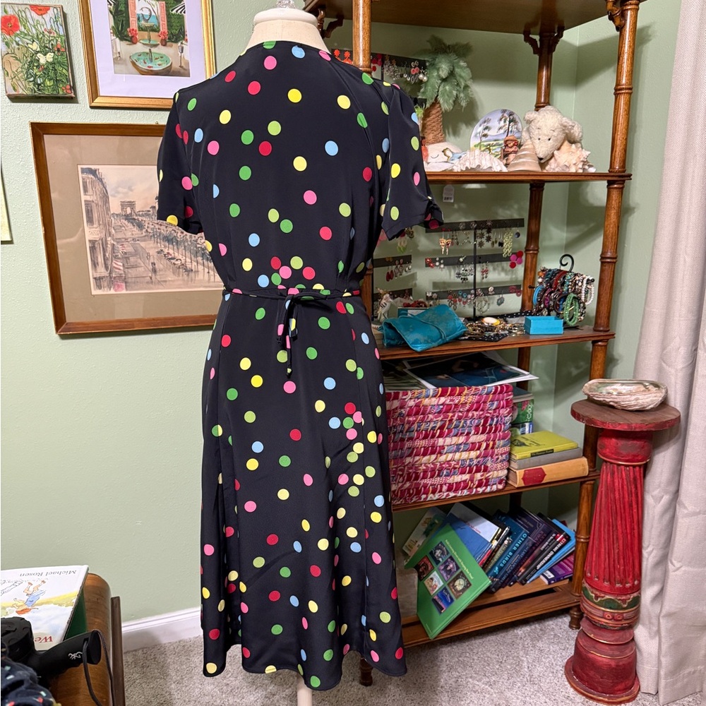 Black Circus Dot Retro Inspired Rita Dress - Picture 3 of 3
